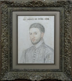 Come Dumonstier Drawing, Portrait of the Prince of Guise