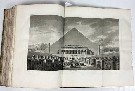 Louis Francois Cassas, First Edition of Voyage Pittoresque de la Syrie, de la Phoenicie, de la, de: CASSAS, Louis Francois (1756-1817). Voyage Pittoresque de la Syrie, de la Phoenicie, de la, de la Palestine, et de la Basse Egypte. Paris: de l'Imprimerie de la Republique, an VII (1799). First Editio