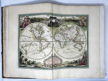 Giovanni Maria Cassini's First Edition of Nuovo atlante geografico universale
