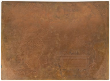 Abraham Ortelius Unique Copperplate For Americae sive Novi orbis