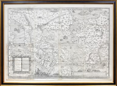 Nikolaos Sophianos Woodcut Wall Map, Descriptio nova totius Græciæ