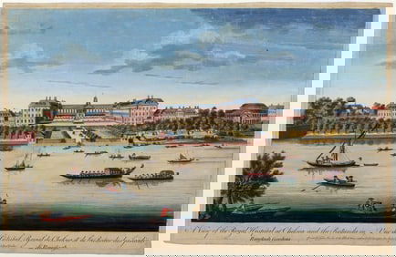 Thomas Bowles, A View of the Royal Hospital at Chelsea [London]