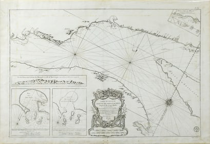 Jacques-Nicolas Bellin Engraved Map of the Saint Laurence River