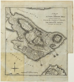 Charles S. Smith, A Plan of the Action at Breeds [Bunker] Hill - First Plan Made in America