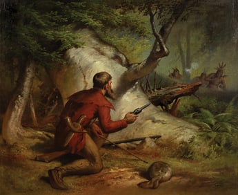 George Frederick Bensell Oil on Board, Closing In