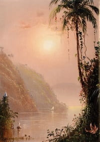 Norton Bush Oil on Canvas, A Tropical View