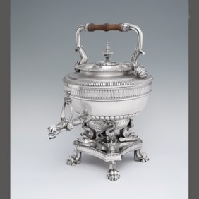 Paul Storr's George III Antique English Silver Tea Urn