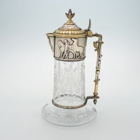 Elkington's Victorian Silver-Plated Claret Jug, 1878 from Birmingham