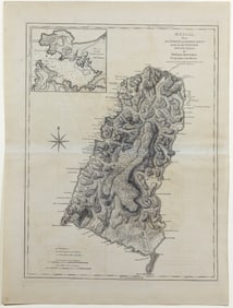 Thomas Jefferys Map of St. Lucia [Carribean]