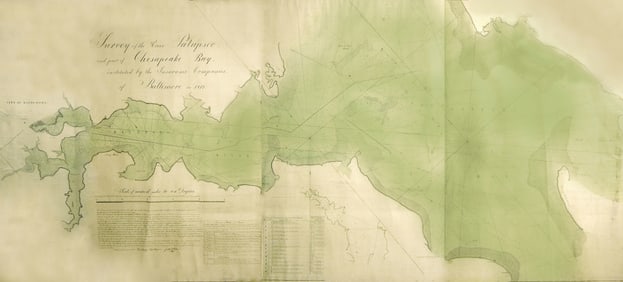 An Archive of Original Manuscript Maps Related to the Survey of the River Patapsco and part of