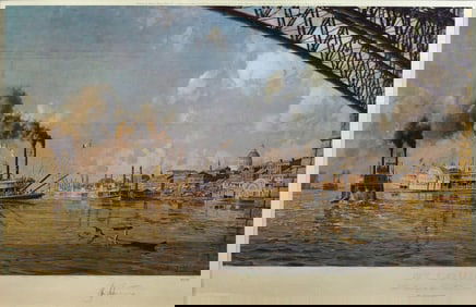 John Stobart Two Signed Artist Proof Prints of St. Louis and the "Dreadnought"