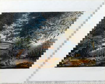 John Webber Aquatint, A Toopapaoo of a Chief, with a Priest making his Offering to the Morai, in