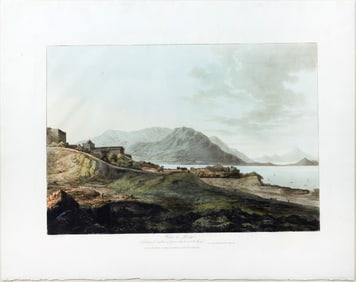 John Webber Aquatint, View in Macao, Including the Residence of Camoens, When he wrote his Lusiad,