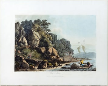 John Webber Aquatint, View in Macao, Plate 13