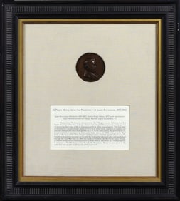 James Buchanan Indian Peace Medal, 1857