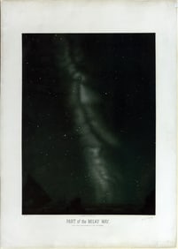 Etienne Leopold Troubelot Chromolithograph, Part of the Milky Way - The Audubon of the Sky