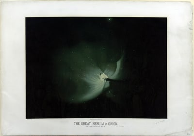 Etienne Leopold Troubelot Chromolithograph, The Great Nebula in Orion - The Audubon of the Sky