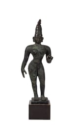 Copper Standing Shiva from India