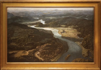 Ernest Wallcousins, The Hudson Valley, with the Adirondack Mountains beyond