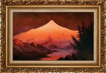 James Everett Stuart Oil, Morning Glow Mt. Hood