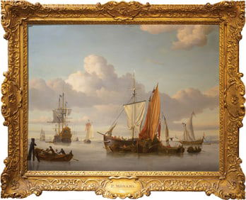 Peter Monamy Oil, Ships at Sea