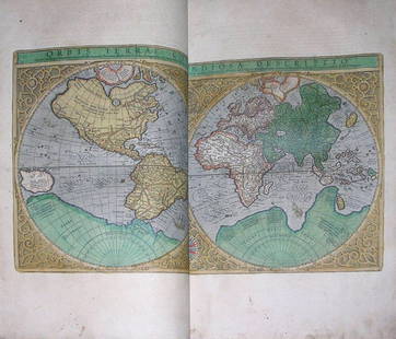 Mercator & Hondius, L'Atlas Ou Meditiations Cosmographiques De La Fabrique Du Monde et Figure: MERCATOR, Gerard (1512-1594) and HONDIUS, Jodocus (1563-1612);; trans. [Lancelot Voisin] de La P[opelinière]. L'Atlas Ou Meditiations Cosmographiques De La Fabrique Du Monde et Figure Diceluy. Commen