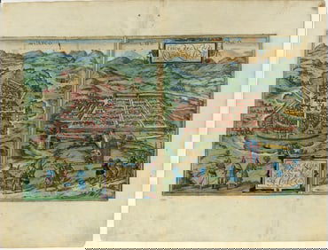 Braun & Hogenberg, [Mexico City, Mexico & Cusco, Peru]