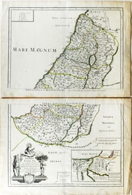Pierre Duval, Terra Sancta - Rare French Holy Land Map