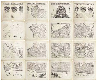 Jan Jansz Dou's Map of the Netherlands / Friesland