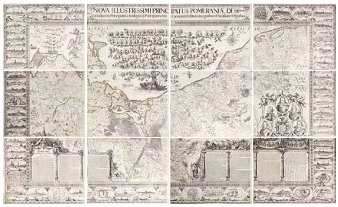 Eilhard Lubben's Map of Pomeraniae [Germany / Poland] (1 of 13)