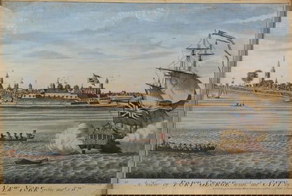 John Carwitham's View of Fort George with the City of New York from the SW