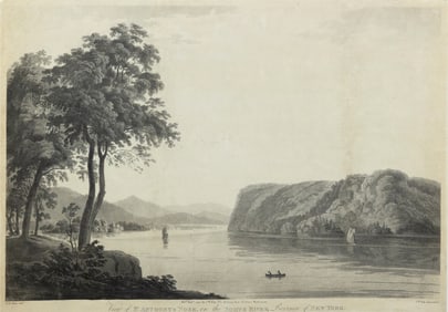 Fisher's Aquatint, View of St. Anthony's Nose, on the North River Province of New York