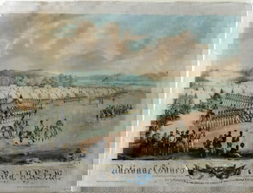 Otto Botticher, National Guard 7th Reg forming for Review, 1855