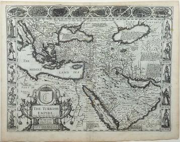 John Speed Map of the Turkish Empire, 1626