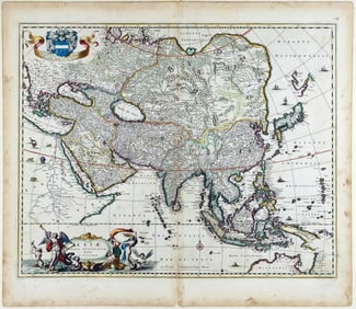 Visscher Map of Asia, 1680