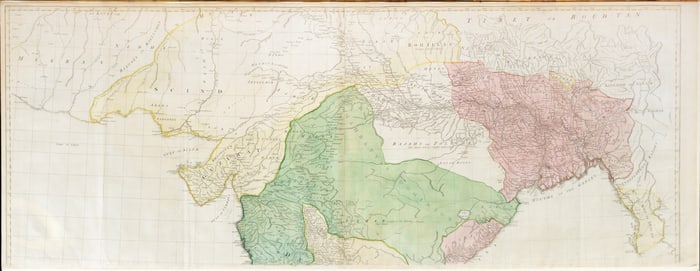 Thomas Jefferys Map of the "East Indies" or India