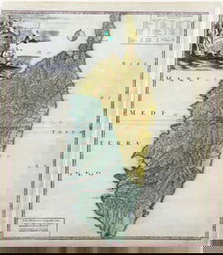 Homann Heirs Map of the Island of Corsica