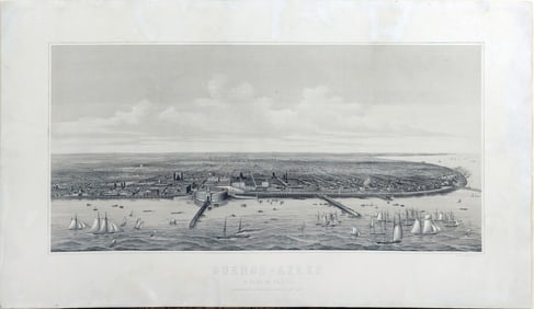 Kahler Lithograph of Buenos-Ayres [Argentina]
