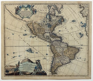 Johann B. Homann Map of the Americas