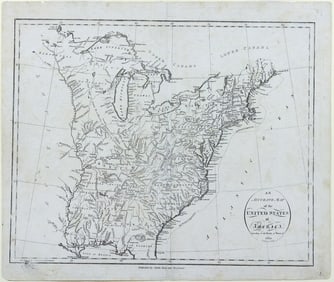 John Reid Map of the United States, 1783