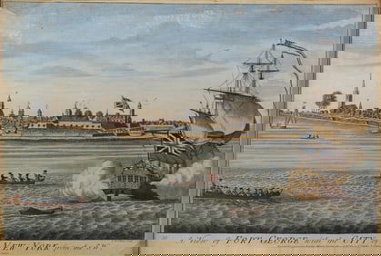 Carwitham engraving of View of Fort George with the City of New York
