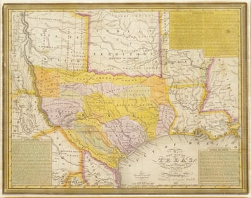 Young New Map of Texas, 1835 - Issued on the Eve of the Texas Revolution