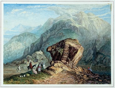 School of Turner Watercolors of the Holy Land - The Desert of Sinai