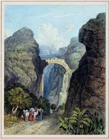 School of Turner Watercolors of the Holy Land - Edom