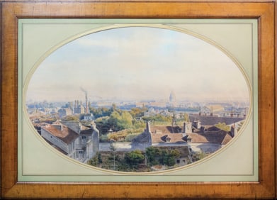 Theodore Jung Watercolor View of Paris