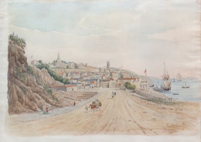 Richard Beechey Watercolor of Cork, Ireland