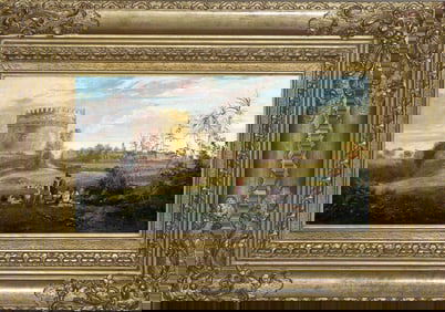 Edward Lear Oil Paintings of Ancient Roman Monuments