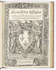 Kings of France, 1567 with booklabel of Jean Bonna