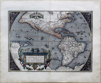 Property of a Long Island Collector - Ortelius' Map of the Americas