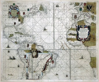 Property of a Long Island Collector - Loots & Goos Map of the Americas